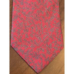 R S, Red, 100% Silk, Men’s Neck Tie, Made In Italy